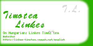 timotea linkes business card